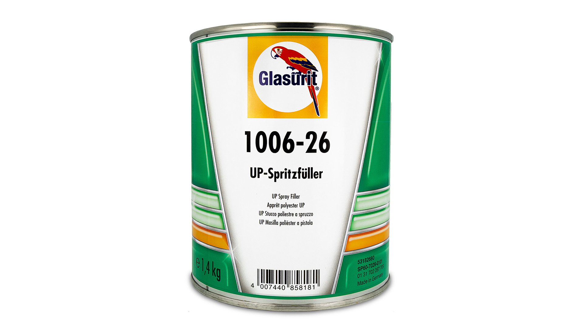UP-Spritzfüller grau Hitzeempfindlich 1,4 kg  mischen mit 50 ml Härter 948-22