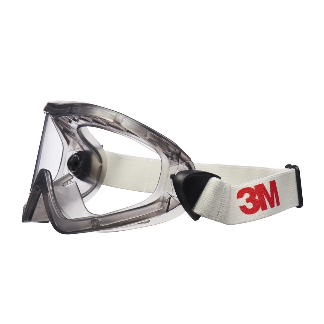 3M 2890 Vollsicht-Schutzbrille mit indirekter Belüftung, Antikratz-/Anti-Fog-Beschichtung, transparente Polycarbonatscheibe (1Stk)